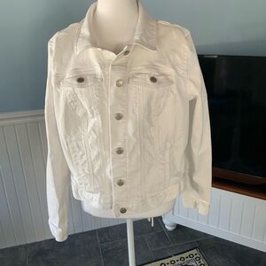 LOFT White Denim Jacket